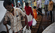 People going back home from Dhaka after the government-imposed lockdown at Sadarghat launc...