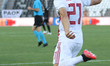 Kostas Tsimikas #21 of Olympiacos Piraeus as seen in action during the PAOK v Olympiacos 0...