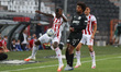 Mady Camara #4 of Olympiacos Piraeus FC as seen in action during the PAOK v Olympiacos 0-1...