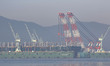  A View Scene of Floating Shipbuilding dock yard at SHI (Samsung Heavy Industry) in Geoje,...