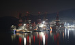  A View Scene of 5 Drillships wait for deliver vessel at DSME (Daewoo Shipbuilding Marine...