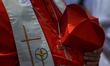 Cardinal Stanislaw Dziwisz seen during a Corpus Christi procession outside Wawel Castle.T...