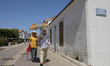 Tourists in Jard sur Mer, France on July 19, 2020. For the third week of the summer holida...
