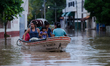 The coastal town of Melaque in the state of Jalisco, was severely affected after the passa...