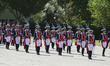 Military Parade  Royal Guards Flag Ceremony at the 'El Rey' Military Barracks on May 22, 2...