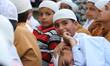 Muslim Kids taken wearing skull caps take part in Annual Conference amid COVID-19 (coronav...