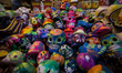 The Traditional Day of the Dead tianguis in Ozumba, Mexico, on October 28, 2020.  	The tia...