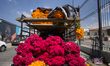 The Traditional Day of the Dead tianguis in Ozumba, Mexico, on October 28, 2020.  	The tia...