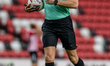  referee Steve Martin brings the ball back for a free kick to Sunderland during the Sky Be...
