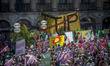 Germany, Munich: Thousands of demonstrator protest against the G7 summit that will be plac...