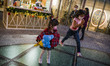 children wearing face mask are seen playing on December 21, 2020 in Hong Kong, China. Hong...
