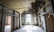 Damaged office inside the "Government's Palace", headquarters of Prefecture, in downtown L...
