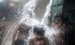 Children during pre monsoon rains in Dhaka, Bangladesh, on June 11, 2015. In last 24 hour...