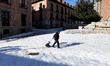 The side streets remain impassable after storm Filomena in Madrid 12nd January, 2021.
 