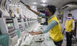 Ready made garments worker works in a garments factory in Savar on February 9, 2021. 