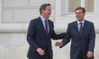 SLOVENIA, BRDO PRI KRANJU – JUNE 18: UK Prime Minister David Cameron and his Slovenian cou...