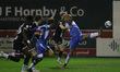 Barrow's Calvin Andrew during the Sky Bet League 2 match between Barrow and Grimsby Town a...