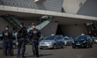 Parisien Taxi driver gathering in Paris, on June 25, 2015 in front of the Palais des Congr...