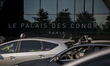 Parisien Taxi driver gathering in Paris, on June 25, 2015 in front of the Palais des Congr...