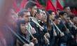 Students demonstate during the second day of protest in Campus Ciudad Universitaria on Mar...