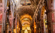 Interior of the Santiago Metropolitan Cathedral (Catedral Metropolitana de Santiago) in Sa...