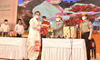 Assam Governor Jagdish Mukhi greets the new Chief Minister of Assam Himanta Biswa Sarma du...