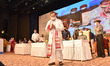 BJP's Himanta Biswa Sarma gestures while taking oath as the Chief Minister of Assam, at a...