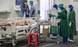 Coronavirus tent at the Cengkareng Regional General Hospital, in Jakarta, Indonesia, on Ju...