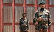Indian Army soldiers are seen during an Event in Baramulla, Jammu and Kashmir, India on 27...