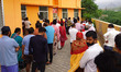 Indian People Waiting to receives the dose of the COVID-19 coronavirus vaccine at a vaccin...