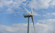 Vattenfall wind turbines are seen is seen near Romo Island car beach (Romo bilstrand), Wad...