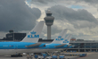 KLM planes at Amsterdam Airport Schiphol.On Friday, August 6, 2021, in Amsterdam Airport...