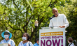 Arizona state representative Reginald Bolding speaks during a voting rights rally at the W...