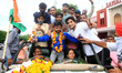 Gold medalist badminton player Krishna Nagar being welcomed after winning in Tokyo 2020 Pa...