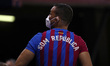 A FC Barcelona supporter pro-independence with the label on the back "we are Republic" dur...