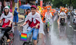 Bike rally for the 4th Viet Pride in Hanoi, on August 2nd, 2015. 
Hanoi organized its 4th...