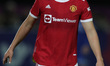 Vilde Boe Risa of Manchester United during the FA Women's Continental League Cup match bet...