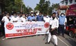 Activists of All Assam Student's Union (AASU) take out a procession protesting against the...