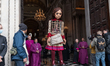 LONDON, UNITED KINGDOM - OCTOBER 23, 2021: Little Amal, a 3.5 metre-tall giant puppet repr...