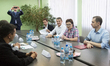 Polish Prime Minister Ewa Kopacz meeting with management of Enea power company in Kozienic...