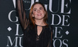 Actress Zoraida Gomez  poses for photos during the black carpet of Vogue Day of the Dead G...