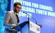 Young aduls and youth presents their climate demands during The Global Youth Voicesession...