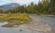 A fisherman on the Ełk River near Fernie.On Saturday, 02 October 2021, in Fernie, British...