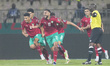Sofiane Boufal of Morocco celebrates scoring their first goal  during Ghana against Morocc...