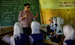 SRINAGAR, INDIAN CONTROLLED KASHMIR, INDIA - SEPTEMBER 01: Javaid Ahmad a teacher who hims...