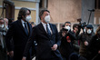 Matteo Renzi   on January 24, 2022 in Rome, Italy. The Italian parliament will convene on...
