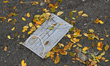 Discarded face mask lies on a street in Merida center.On Sunday, February 13, 2022, in Me...