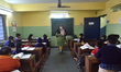 Children attend their physical class as primary and upper-primary schools reopened in West...