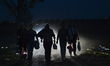 Hundreds of migrants pass every hour, since the morning of the 18th September 2015, by the...