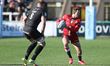 Alex Goode of Saracens during the Gallagher Premiership match between Newcastle Falcons an...